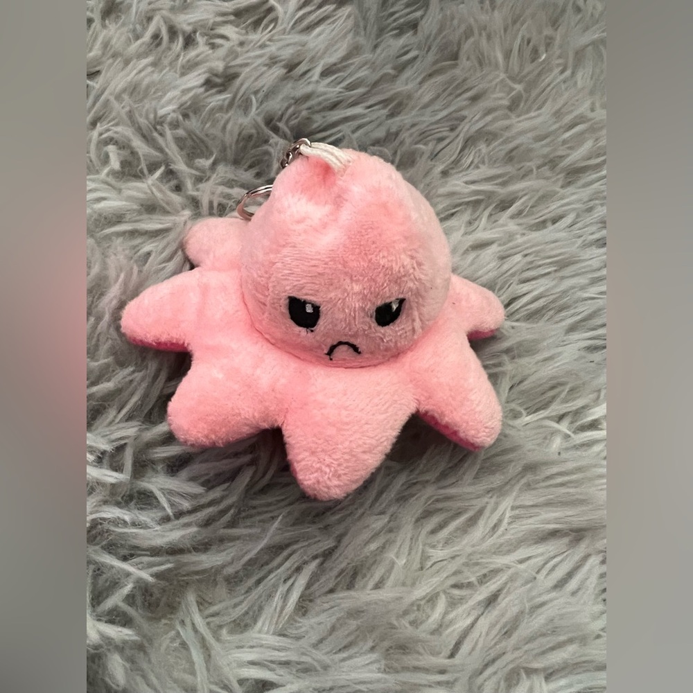 Flip Octopus Plush Key Chain